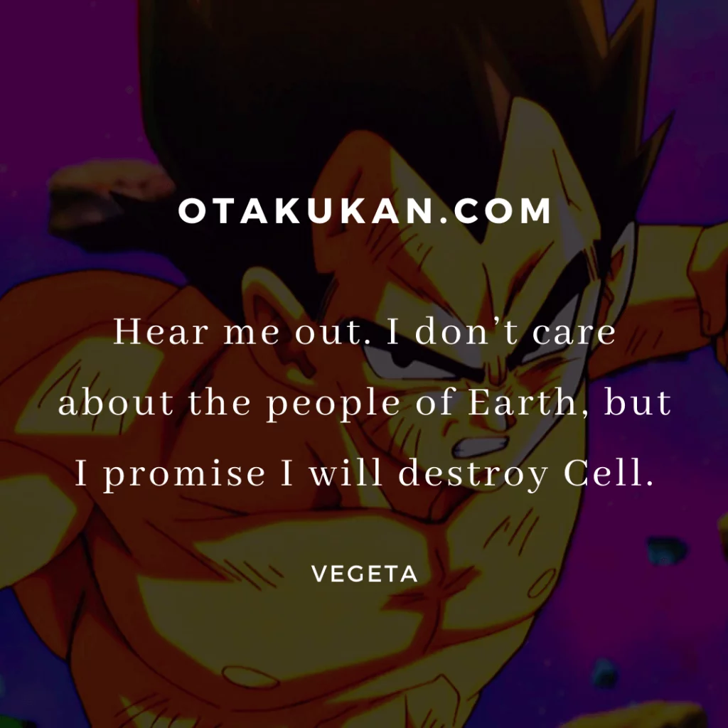 vegeta savage quotes