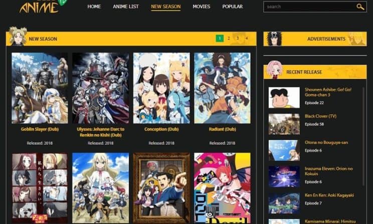 Trang web phát trực tuyến Anime 