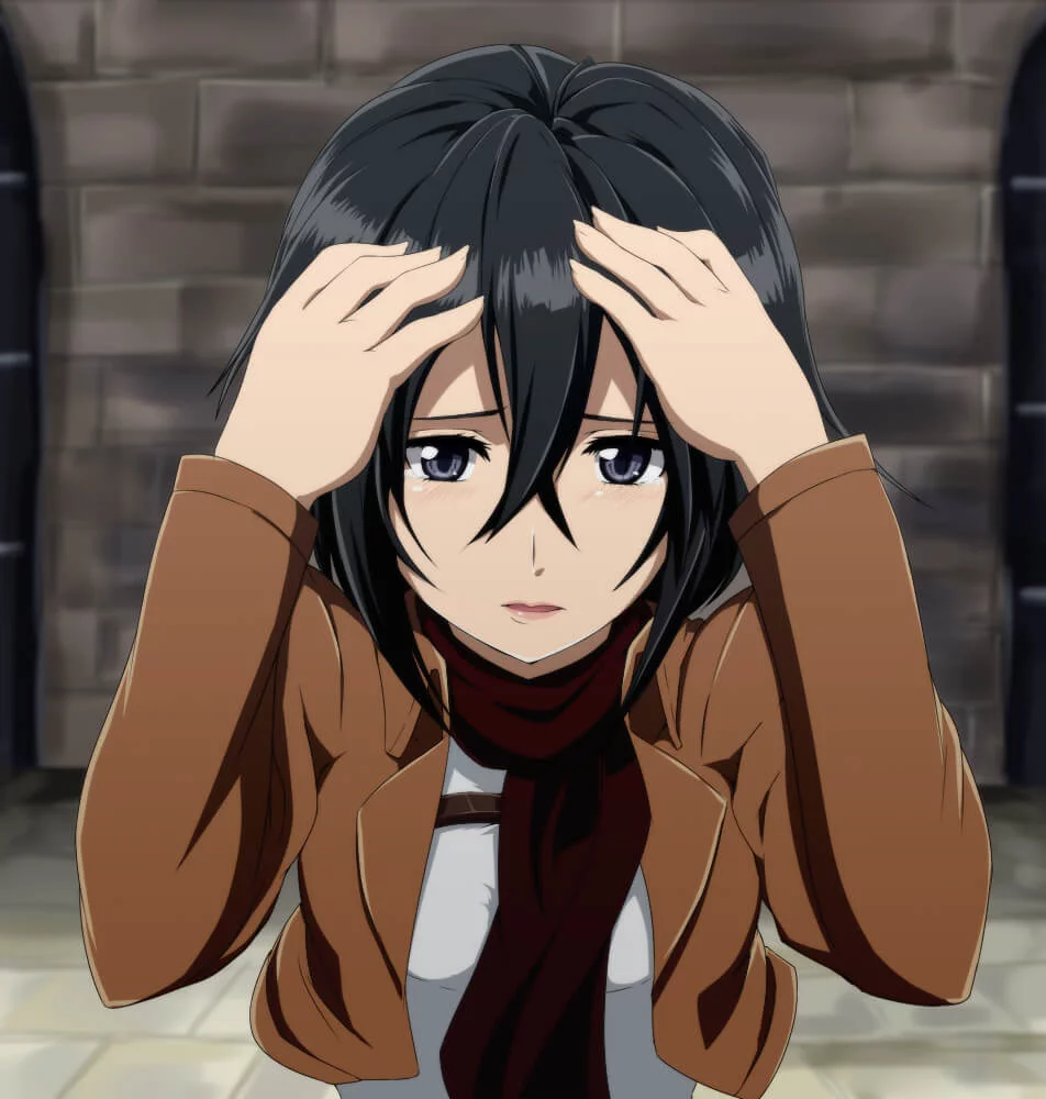 Mikasa Ackerman - Mikasa is possibly the strongest female character in Attack On Titan With Black Hair