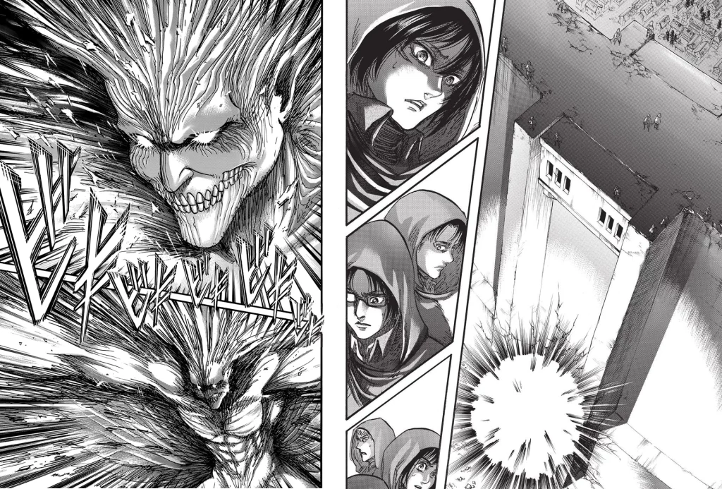 Eren is known for often fighting with local bullies before the Shiganshina Wall was destroyed