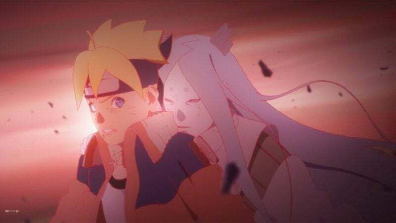 Momoshiki gave Boruto Karma