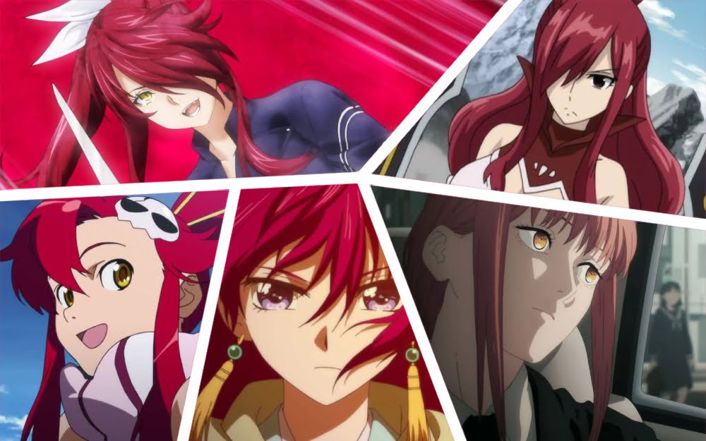 Red-Haired Anime Girls