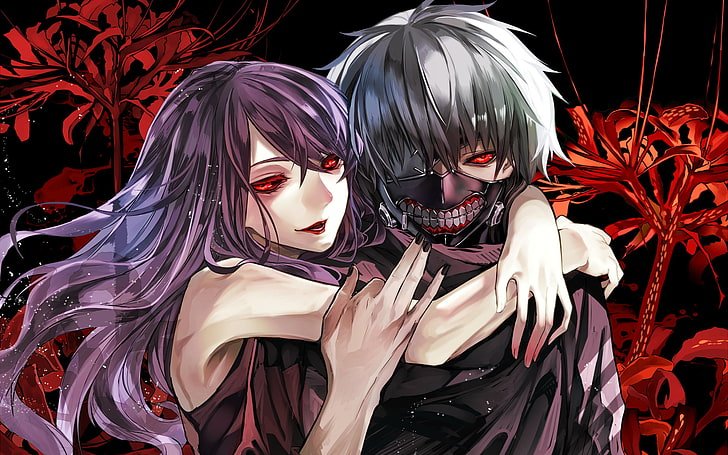 Ken has a crush on Rize, a girl who will change his life forever (Tokyo Ghoul)