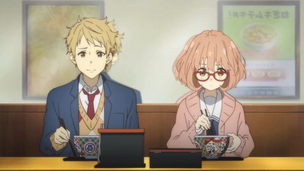 Mirai and Akihito Spend Time Eating, Fighting, and Getting Bonded (Kyoukai no Kanata)