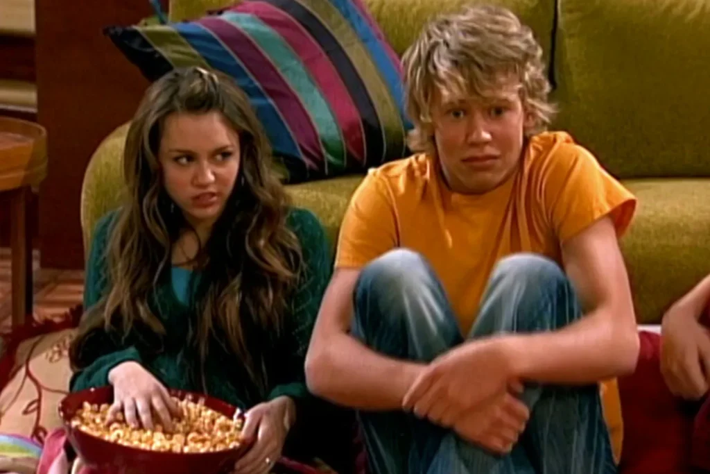 Miley Cyrus and Austin Butler on 'Hannah Montana'.