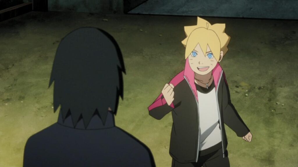 Sasuke teching Boruto