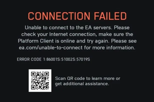 How to fix Battlefield 6 error code 1 8600