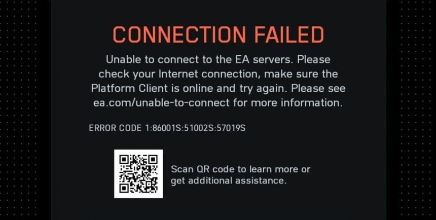 How to fix Battlefield 6 error code 1 8600